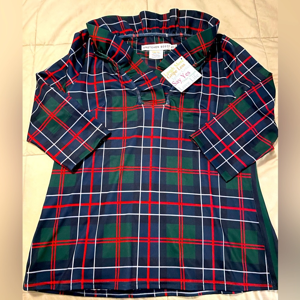 XL Gretchen Scott Holiday Blouse